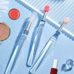 6PCS Reusable Silicone Lip Brushes and Applicators