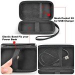 Case Compatible with INIU 10000mAh / for Anker 313 / for Apple MagSafe Portable Charger, Hard Travel Power Bank Battery Pack Storage Bag Fits for USB C and Accessories (Box Only) - Black