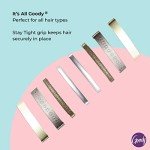 Assorted Metallic Non-Slip Hair Barrettes - 8 Ct