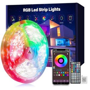 50ft Color Changing LED Strip Lights with Remote