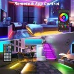 50ft Color Changing LED Strip Lights with Remote
