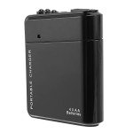 Kqcibz Black 4X AA Battery Portable Emergency Power Charger USB for Cell Phone, 046139