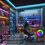 50ft Color Changing LED Strip Lights with Remote