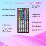 50ft Color Changing LED Strip Lights with Remote