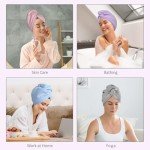 YoulerTex 5-Pack Microfiber Hair Towel Set