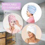 YoulerTex 5-Pack Microfiber Hair Towel Set