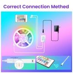 100ft LED Strip Lights - Bluetooth Color Changing