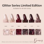 6-Color Gel Nail Polish Set – Cat Eye Glitter