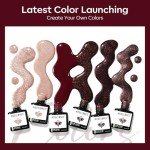 6-Color Gel Nail Polish Set – Cat Eye Glitter