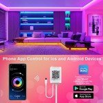100ft Color Changing LED Strip Lights with Remote