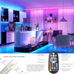 100ft Color Changing LED Strip Lights with Remote