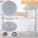 3-Pack Silicone Bathtub Drain Stoppers - V-TOP