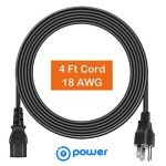 4ft AC Power Cord for Instant Pot & More