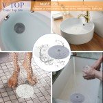 3-Pack Silicone Bathtub Drain Stoppers - V-TOP