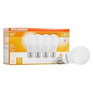 Sylvania Soft White LED Light Bulbs, 4 Pack