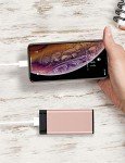 TALK WORKS Portable Charger - Fast Charging Power Bank Compatible with iPhone 13/Pro/Pro Max, 14/Plus/Pro/Pro Max, 12, 11, XR, XS, X, 8, 7, 6, SE, iPad, Android -External Cell Phone Backup (Rose Gold)