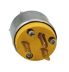 Leviton 15 Amp Armored Grounding Plug