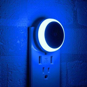 2 Pack Blue LED Night Light with Smart Sensor