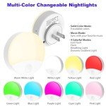 Smart Dusk-to-Dawn Color-Changing Night Light