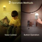 Smart Dusk-to-Dawn Color-Changing Night Light