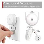 2 Pack Blue LED Night Light with Smart Sensor