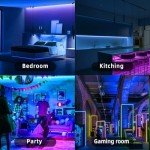 50ft RGB LED Strip Lights with Remote Control