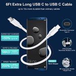 Fast Charger Samsung Type C for Samsung Galaxy A14 5G A13 5G A03S A53 A23 A54 A34 A24 A33/S23 S22 Ultra/S21 FE/S20/A04S/Z Flip 4 3/Z Fold4,Pixel 7,USB C Wall Charger Charging Block 6FT USBC to C Cable