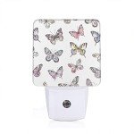 Watercolor Butterfly LED Night Light Plug-In