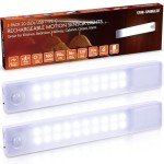 2 Pack Rechargeable Motion Sensor LED Lights