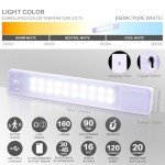 2 Pack Rechargeable Motion Sensor LED Lights