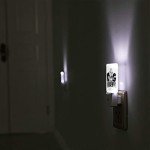 Cute Dog Mom LED Night Light with Paw Print
