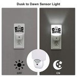 Cute Dog Mom LED Night Light with Paw Print