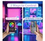 100FT Color Changing LED Strip Lights with App
