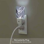 Metallic LED Night Light with Dusk to Dawn Sensor