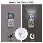 Metallic LED Night Light with Dusk to Dawn Sensor