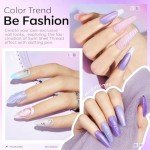 6 Colors Shimmer Gel Nail Polish Set