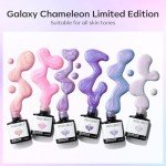 6 Colors Shimmer Gel Nail Polish Set