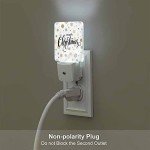 Christmas Gold LED Night Light with Sensor