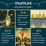 MUMUXI 12-Pack Battery Operated LED Fairy Lights
