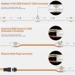 RGB LED Strip 3-Pin Connector Kit Under $10