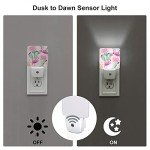 Pink Flamingo LED Night Light with Dusk Sensor
