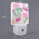Pink Flamingo LED Night Light with Dusk Sensor
