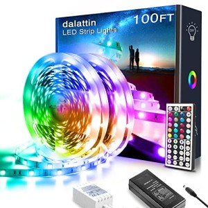 100ft Color Changing LED Strip Lights with Remote