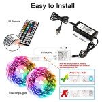 100ft Color Changing LED Strip Lights with Remote