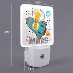 Giraffe Rocket LED Night Light with Smart Sensor