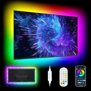 LED TV Lights with Bluetooth - 13.1ft RGB Strip