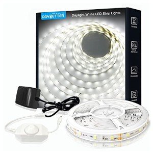 20ft White LED Strip Light – Dimmable & Bright