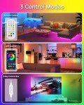 LED TV Lights with Bluetooth - 13.1ft RGB Strip