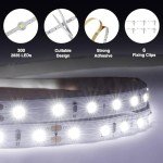 16.4ft Dimmable Daylight LED Light Strip