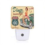 Vintage Route 66 LED Night Light With Sensor